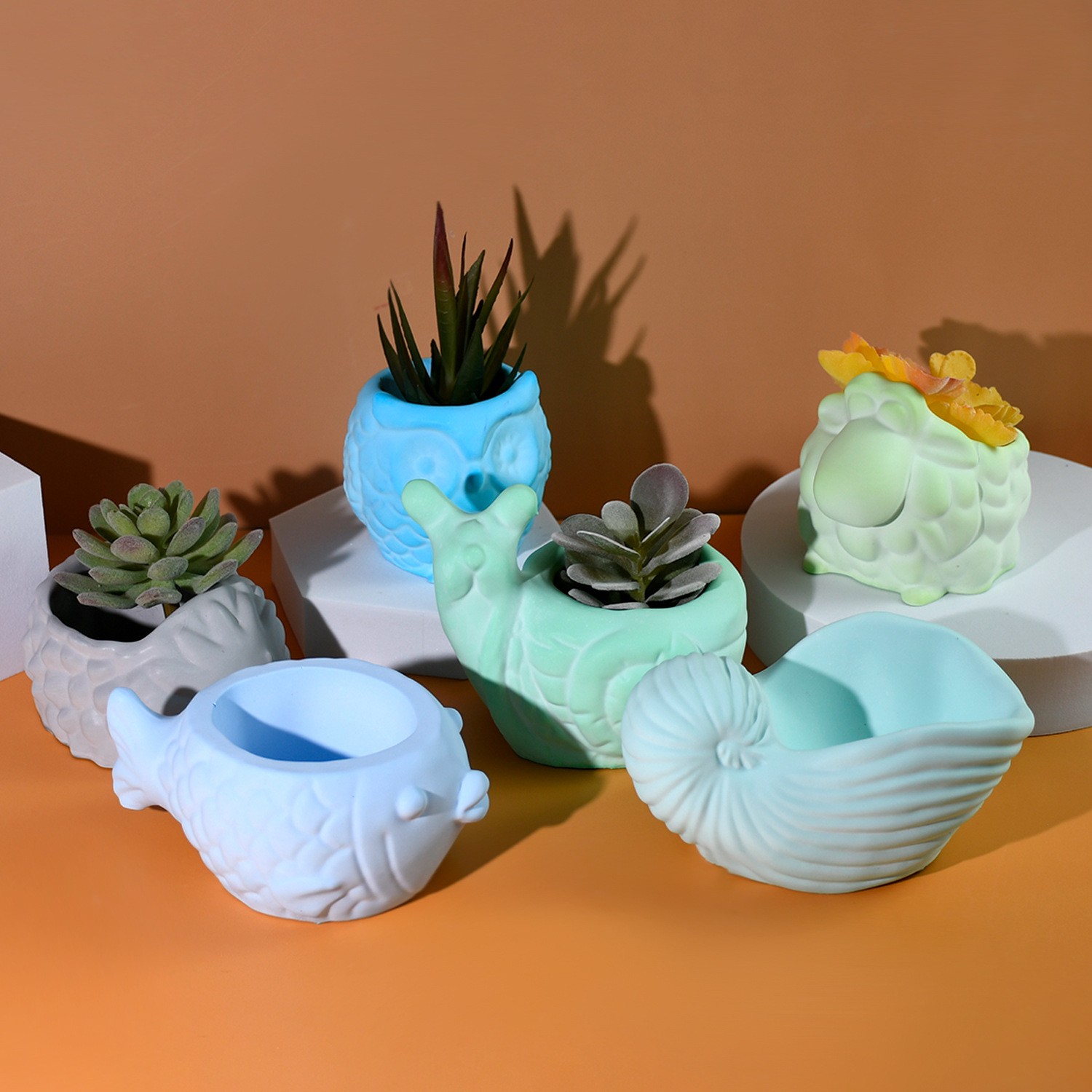 3D Hayvan Saksı silikon kalıp  - Potsticker Mold incelemesi ve fiyatı